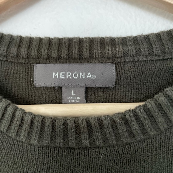 Cotton Stripped Crewneck Sweater - Picture 2 of 3